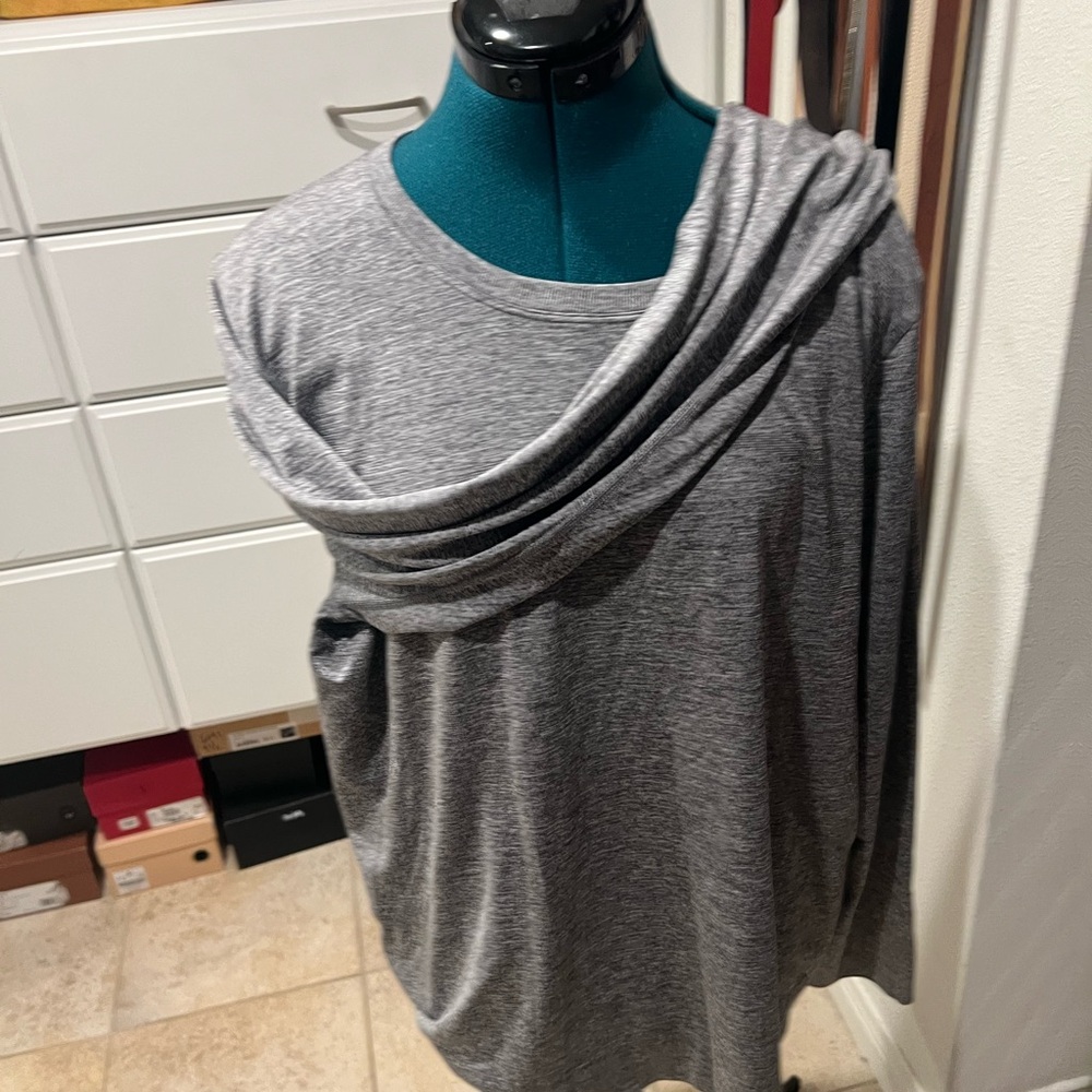 Lululemon Men's XL Metal Vent Long Sleeve Shirt Speckled Gray